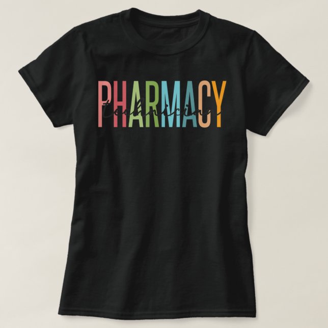 Farmakoterapeutisk Auktoriserad Pharm Tech Pharmac T Shirt (Design framsida)