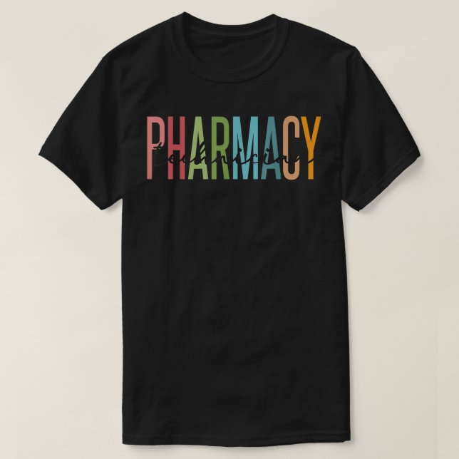 Farmakoterapeutisk Auktoriserad Pharm Tech Pharmac T Shirt (Design framsida)