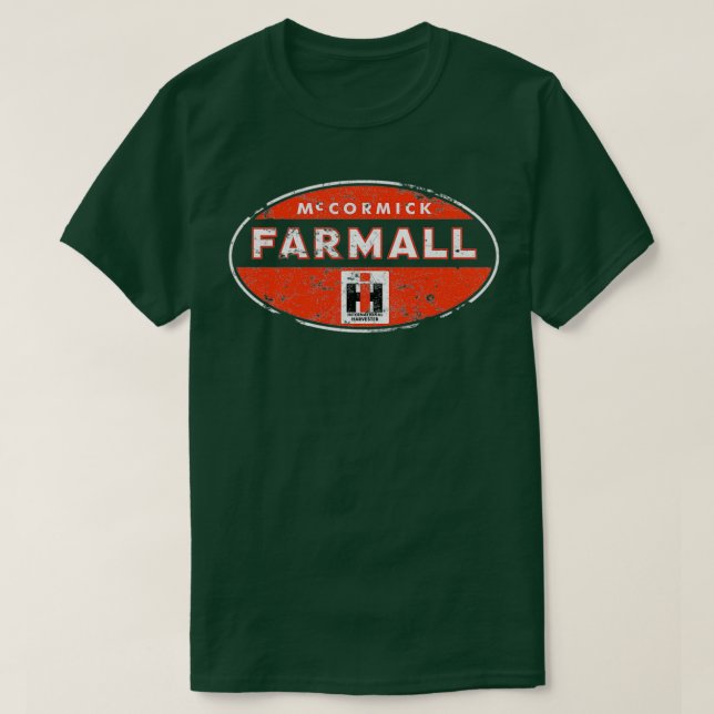 Farmall Tractor  T Shirt (Design framsida)