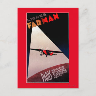 Farman Airlines Farman 300 Monoplan Promo Poste Vykort