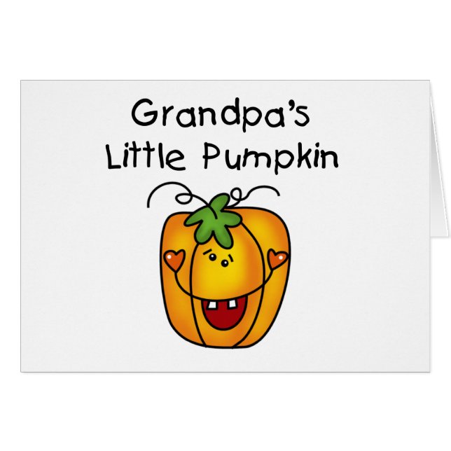 Farmas lilla Pumpkin Tshirts och presenter Hälsningskort (Framsidan Horizontal)