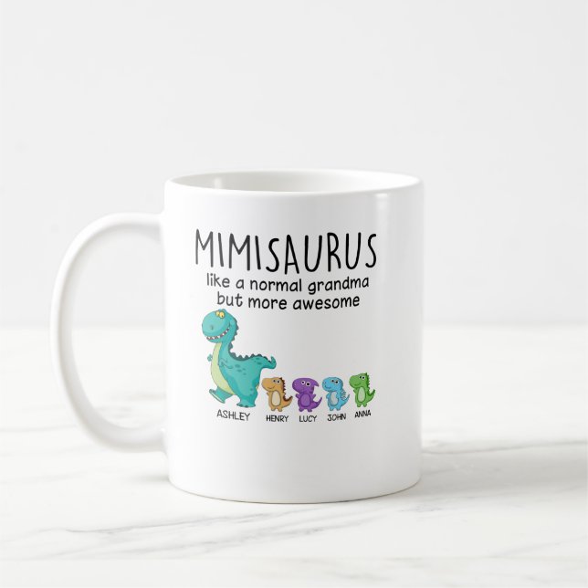 Farmasaurus och Kids Personlig Shirt Kaffemugg (Vänster)