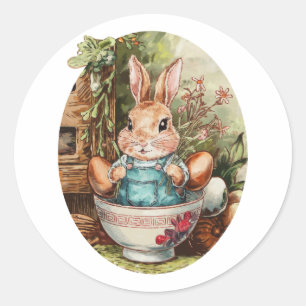 Farmcore Ramen Bunny Runt Klistermärke