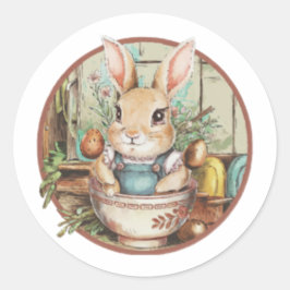 Farmcore Ramen Bunny Runt Klistermärke