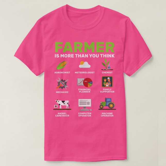 Farmer är mer än du tänka, pappa-gåvor från gårdfr t shirt (Design framsida)