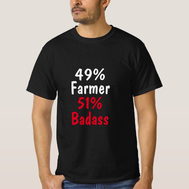 Farmer Badass T Shirt (Framsida)