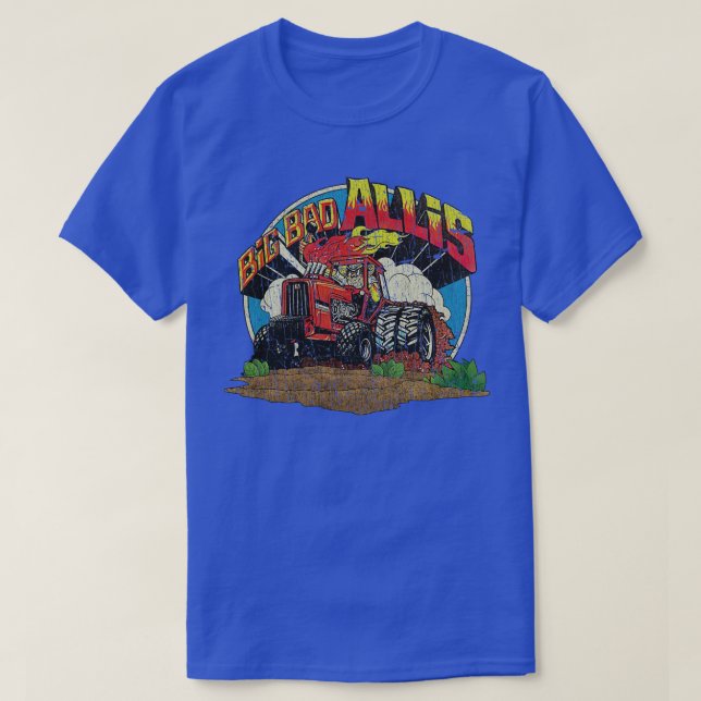 Farmer Big Bad Allis Tractor 1981 T Shirt (Design framsida)
