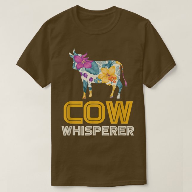Farmer Cow Whisperer Farming T-Shirt (Design framsida)