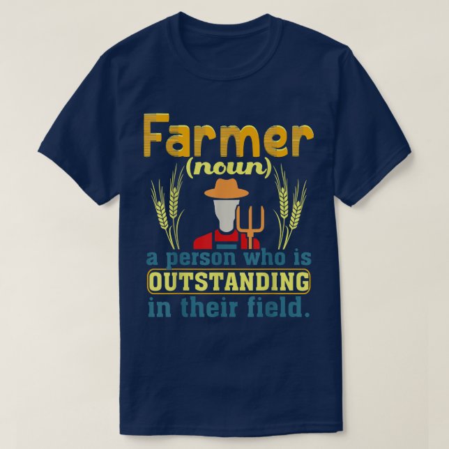 Farmer Definition Farm Gift Farmer T Shirt (Design framsida)