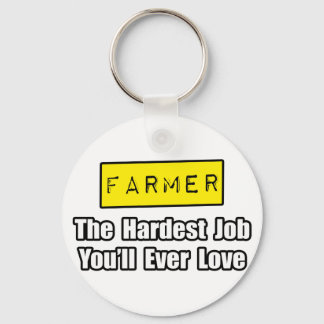 Farmer...det svåraste jobbet du någonsin kommer at nyckelring