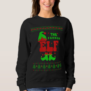 Farmer Elf-familjen matchar Ugly Sweater jul T Shirt