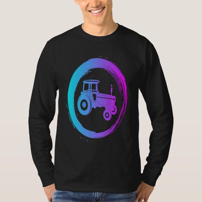 Farmer farm agricultural tractor  1 t shirt (Framsida)