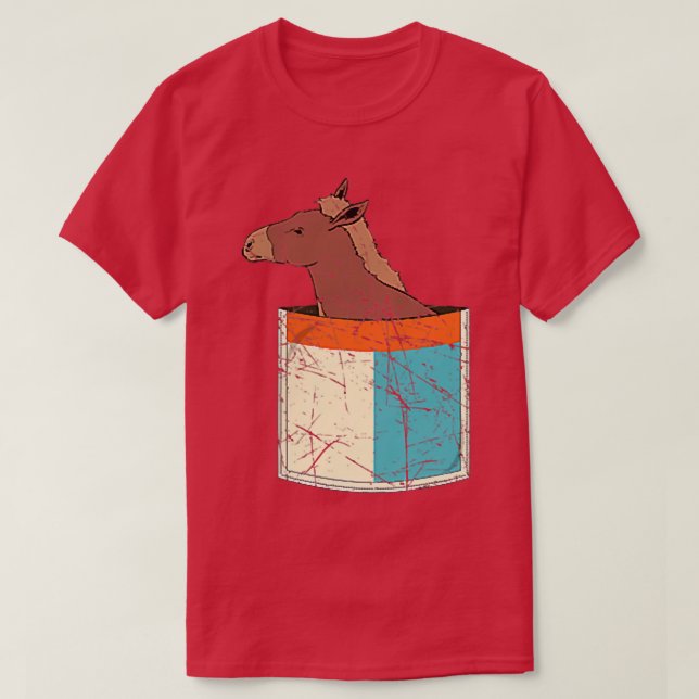 Farmer Farm Animal Lover Farming Cute Pocket Donke T Shirt (Design framsida)