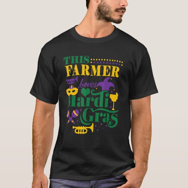 Farmer Farm Mask Masqueraad Parad 2022 Kärlek Mard T Shirt (Framsida)