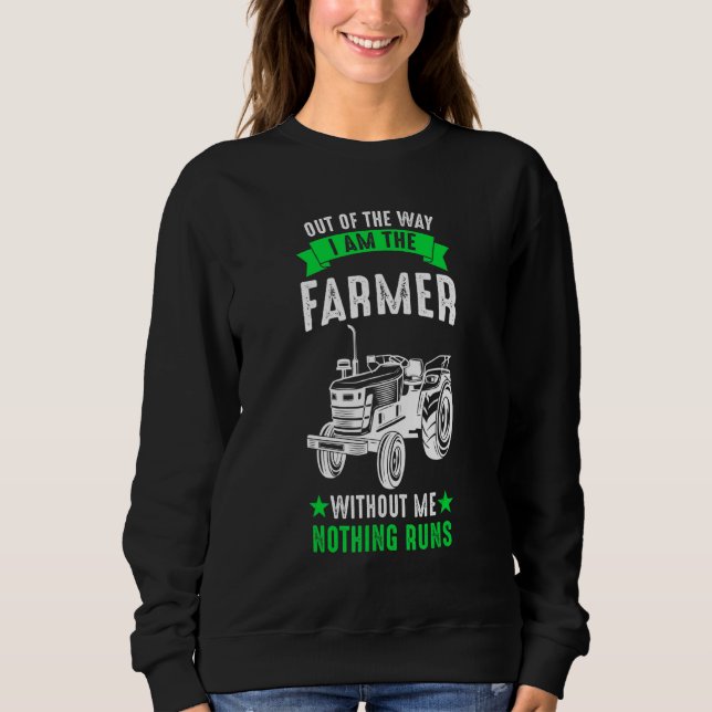 Farmer Farm Tractor T Shirt (Framsida)