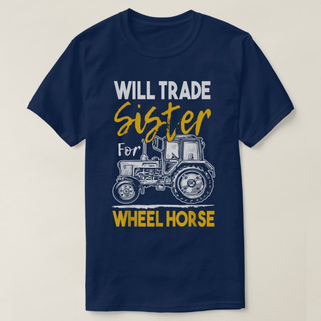 Farmer Farming Tractor Gift T Shirt (Design framsida)