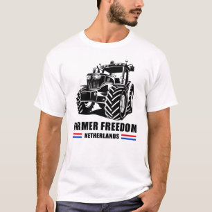 Farmer Freedom Netherlands: Tractor Convoy Support T Shirt