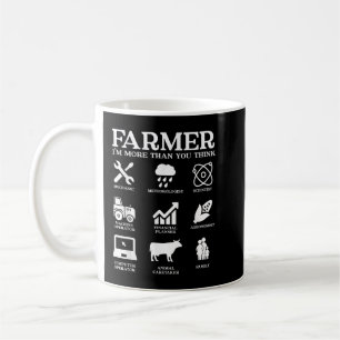 Farmer Gift Idea Farming Agriculture Patriotic Far Kaffemugg