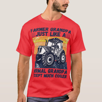 Farmer Grandpa precis som en vanlig morfar förutom T Shirt