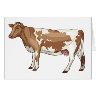 Farmer Hello, Miss You, Thinking of You Love Cow OBS Kort
