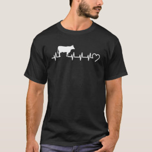 Farmer I Kärlek - Pridet Heartbe om mitt Cow Comic T Shirt