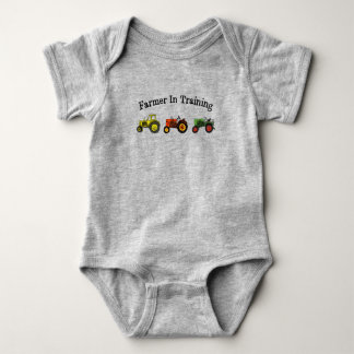 Farmer In Training Baby Bodysuit T Shirt