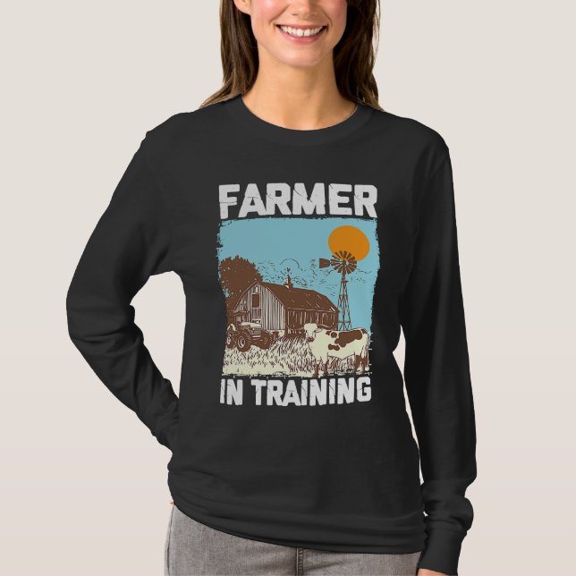 Farmer In Training I Agriculture Farming T Shirt (Framsida)