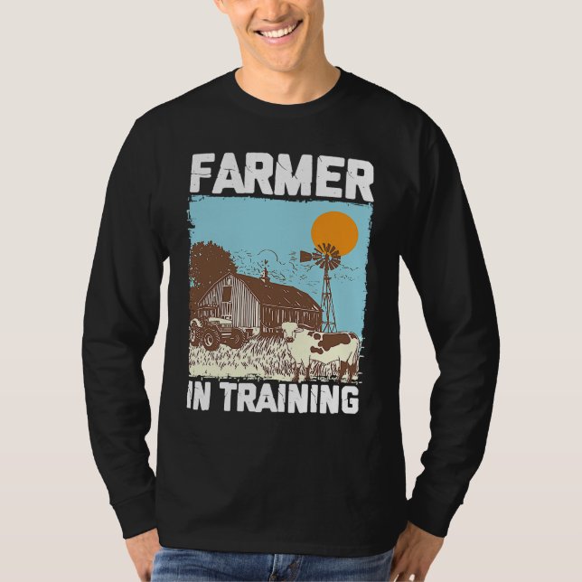 Farmer In Training I Agriculture Farming T Shirt (Framsida)