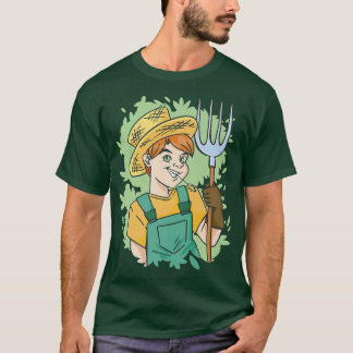 Farmer Kid Boy Farm Guy T Shirt