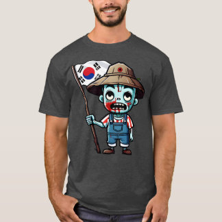 Farmer Koreanska Zombie T Shirt