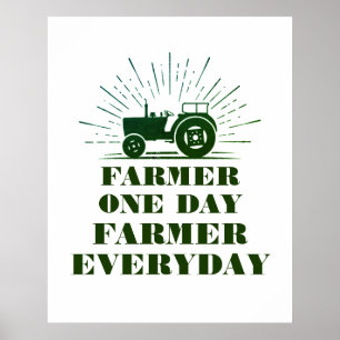 Farmer One Day, Farmer Varje dag Poster