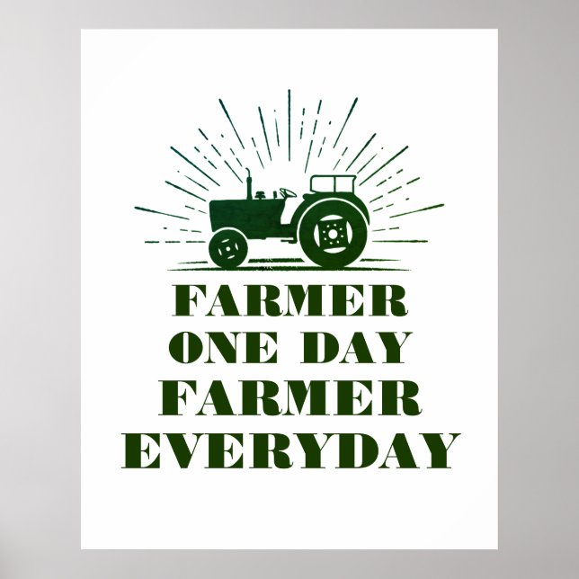 Farmer One Day, Farmer Varje dag Poster (Framsidan)