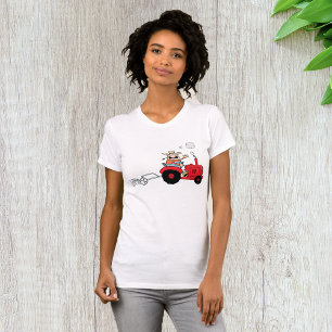 Farmer på en traktor Womens T-Shirt