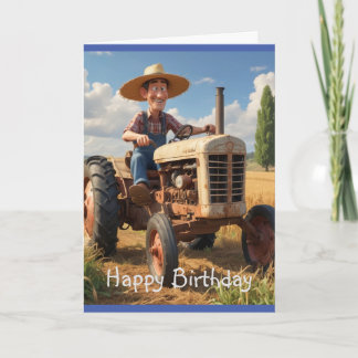 Farmer på Traactor Kort