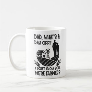 Farmer Pappa What's Day Off Know Son Far Kaffemugg