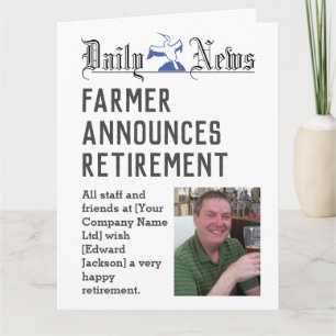 Farmer Pension-kort för att anpassa Kort
