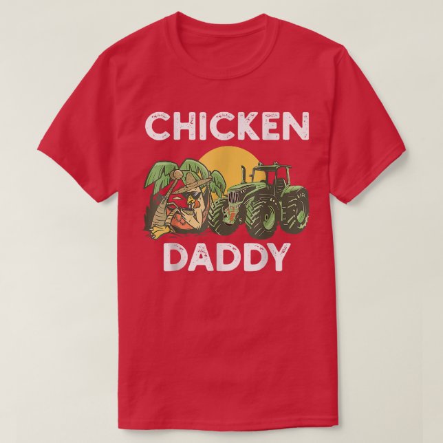 Farmer Poultry Chicken pappa T Shirt (Design framsida)