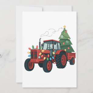 Farmer Tractor Julafton Lighting Tractor - jul Meddelande