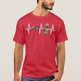 Farmer Tractor Otterhound Heartslag Hund älskare T Shirt