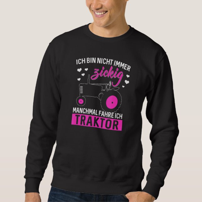 Farmer Tractor Shirt Agricultural Sayed Bauer Tra Lång Ärmad Tröja (Framsida)