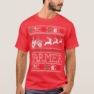 Farmer Tractor Ugly jul-gåvor från Julafton T Shirt