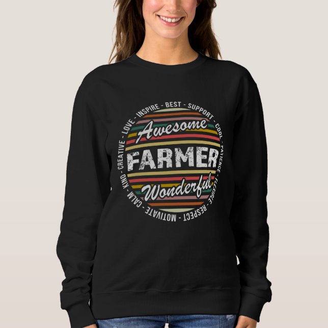 Farmer Tshirt Funny Appreciation Inspire T Shirt (Framsida)