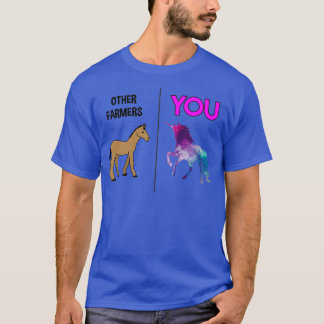 Farmer Unicorn  T Shirt