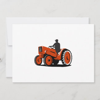 Farmer Vintage Tractor Retro