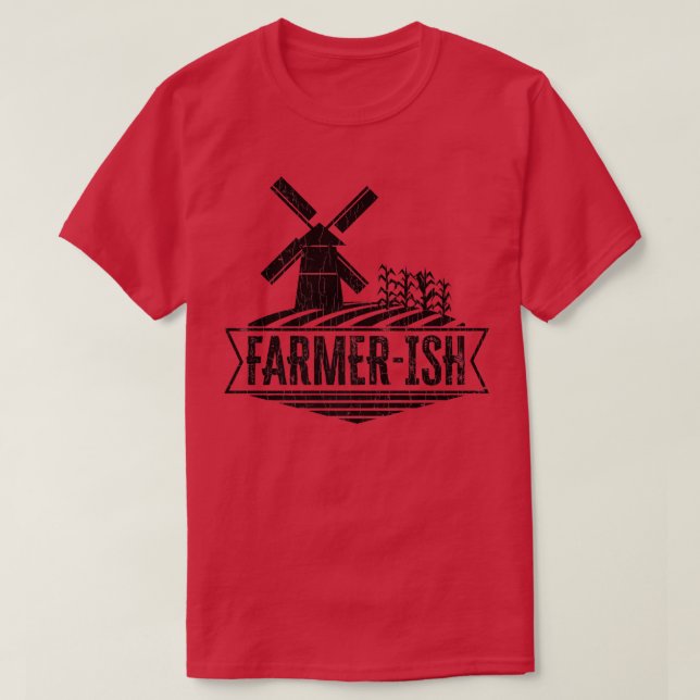 Farmerish Funny Farmer Tractor Animals Gra T Shirt (Design framsida)