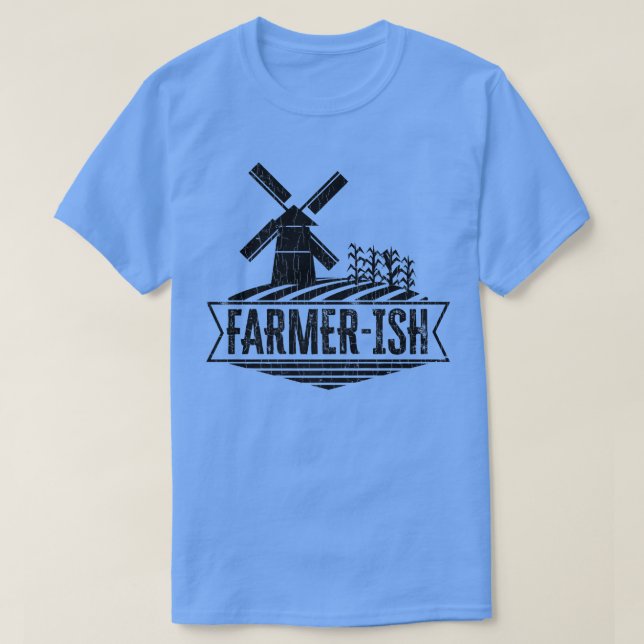Farmerish Funny Farmer Tractor Animals Gra T Shirt (Design framsida)
