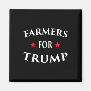 Farmers For Trump Bondgård Traktor Flyg Över Lands Magnet