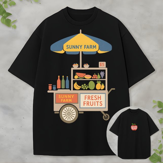 Farmers Market Aesthetic Fresh Fruits Sunshine T Shirt (Skapare uppladdad)