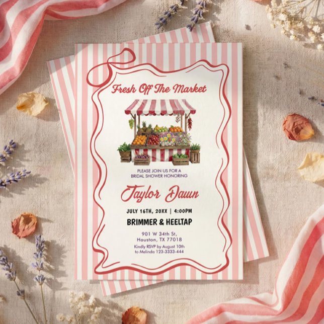 Farmers Market Bridal Shower Invitation Inbjudningar (Skapare uppladdad)