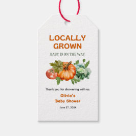 Farmers Market Locally Grown Baby Shower Thank You Presentetikett